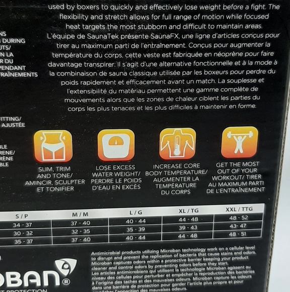 SaunaFX Men's Neoprene SAUNA VEST Slimming Fitness Sweat Gym Body Shaper Hot XXL - Picture 4 of 5